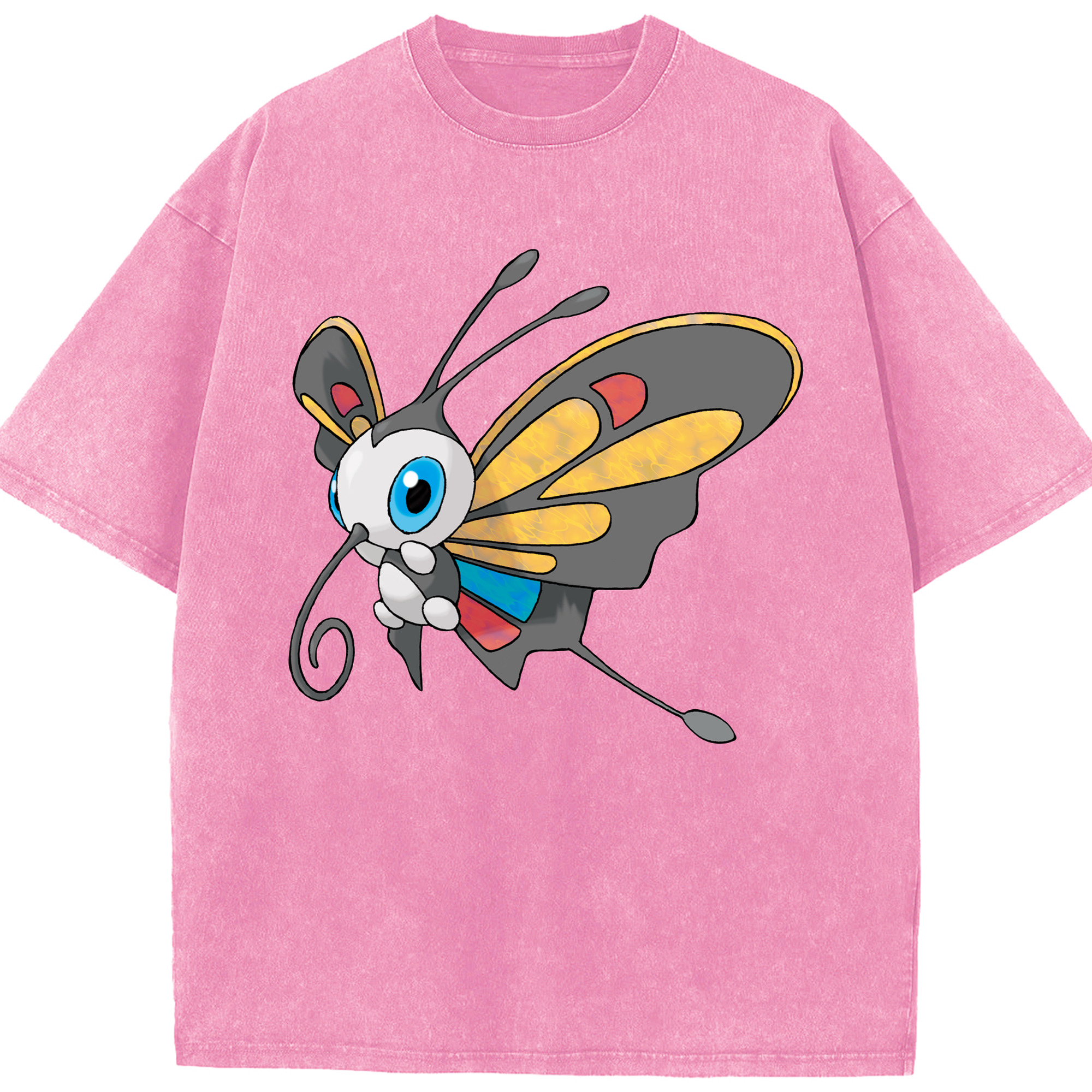 （画像用） ポケットモンスター Pokémon 綿100% ヴィンテージ風 半袖Tシャツ（フロントプリント）